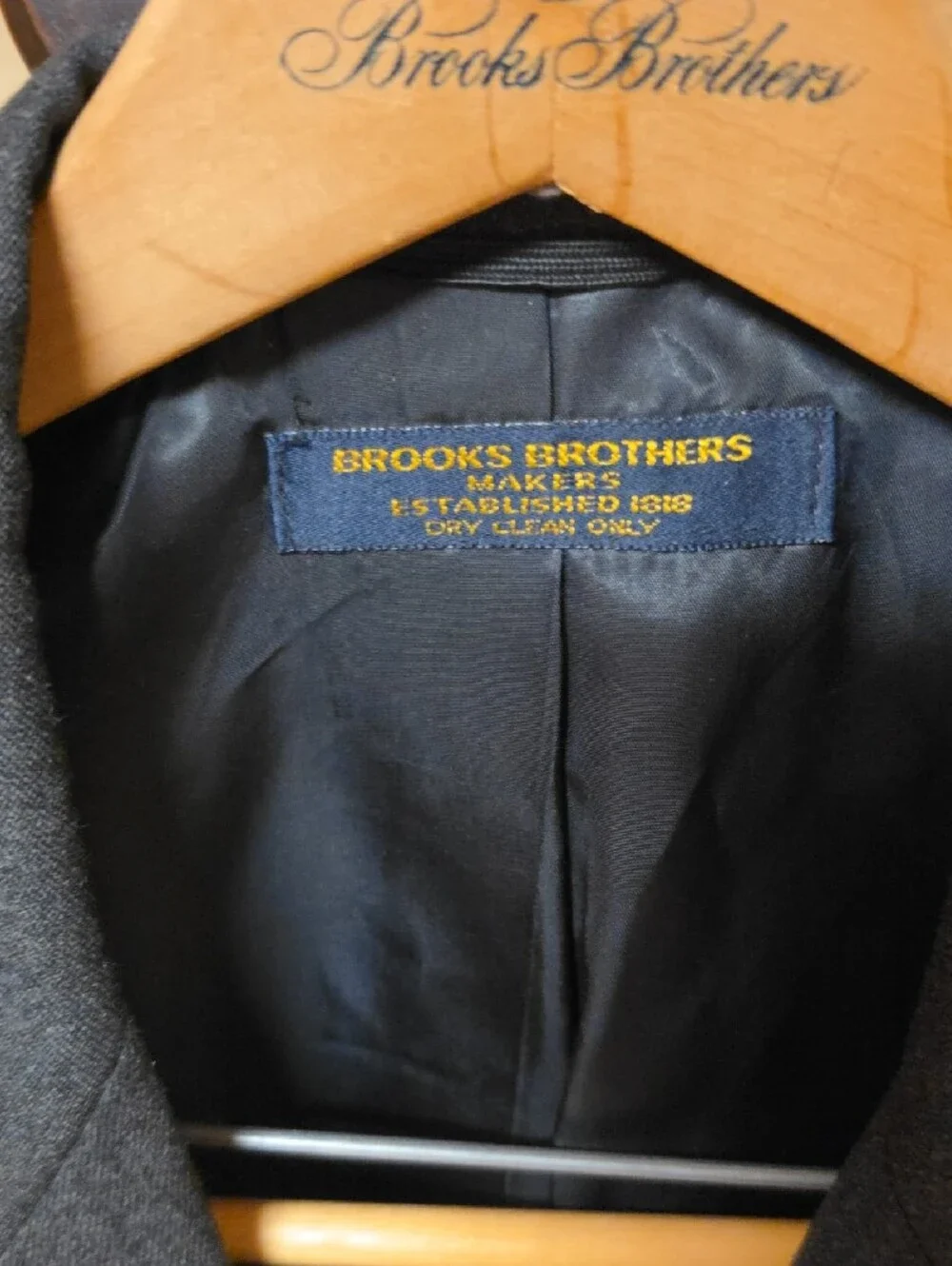 Vintage Brooks Brothers Dark Wool Blazer - Classic Two-Button Sport Coat